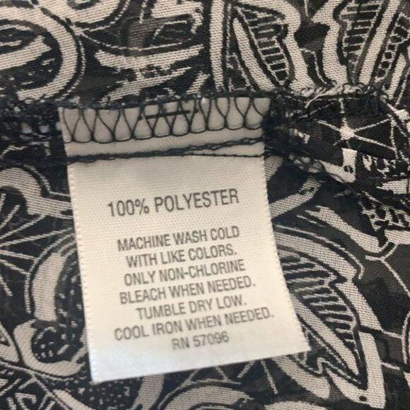 MJ Collection See Through Button Front Blouse Size S - Picture 11 of 11